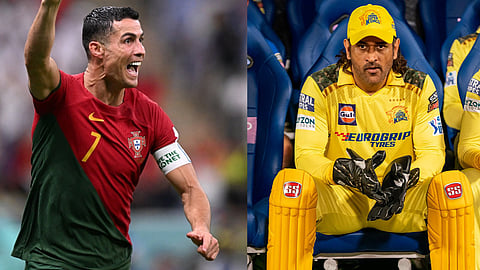 Dhoni- Cristiano Ronaldo- FIFA’s post 