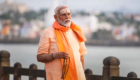 PM MODI Return from Kanyakumari