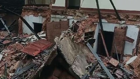 house collapsed