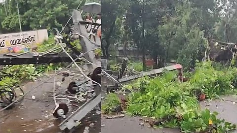 തീവ്രമഴയില്‍ കെഎസ്ഇബിക്ക് വ്യാപക നാശനഷ്ടം; ആയിരത്തിലേറെ പോസ്റ്റുകള്‍ തകര്‍ന്നു, ലക്ഷങ്ങളുടെ നഷ്ടം 