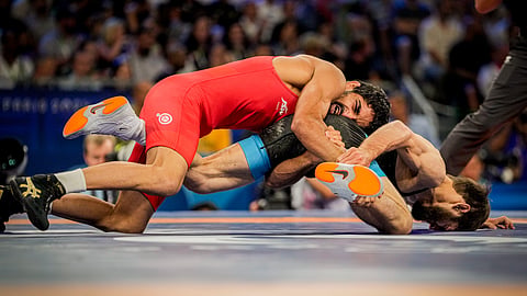 Aman Sehrawat enters semis 