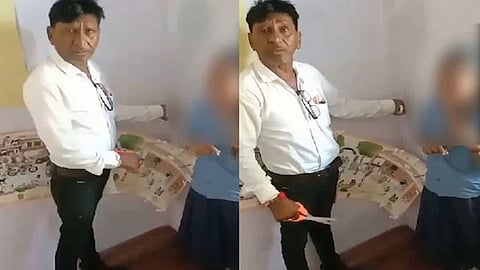 മദ്യലഹരിയില്‍ വിദ്യാര്‍ഥിനിയുടെ മുടി മുറിച്ച് അധ്യാപകന്‍ 