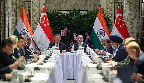 PM Modi Arrives In Delhi After Concluding His Visit To Singapore