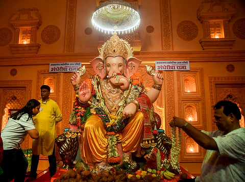 ഗണേശ ചതുര്‍ഥി ആഘോഷങ്ങള്‍ക്കായുള്ള ഒരുക്കം. മുബൈയില്‍ നിന്ന്‌