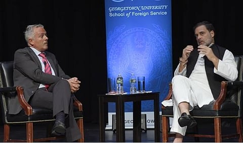 Rahul gandhi  Interaction with Students & Faculty Georgetown University