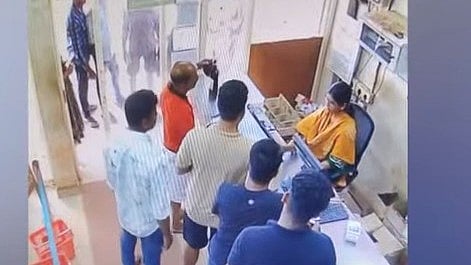 policeman took a bottle of liquor from Bevco and ran away without paying 