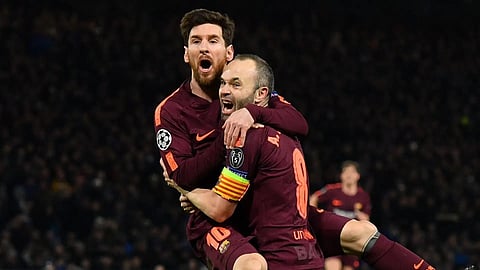 Messi special message Iniesta