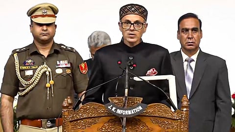 Omar Abdullah sworn in as J-K CM . 
