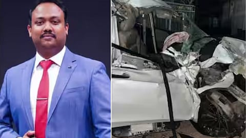 CPM leader's son dies in car-lorry collision