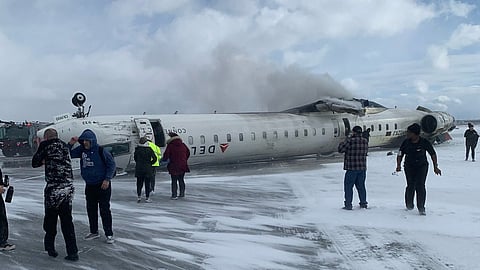 Plane Flips Upside Down