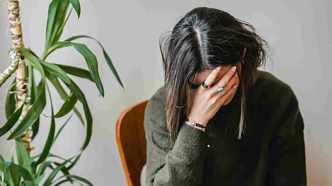 woman mental stress