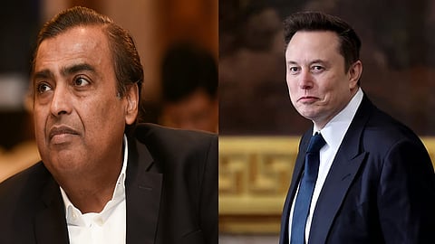  Jio announced a pact with Elonk Musk's SpaceX to bring Starlink satellite internet services in India
