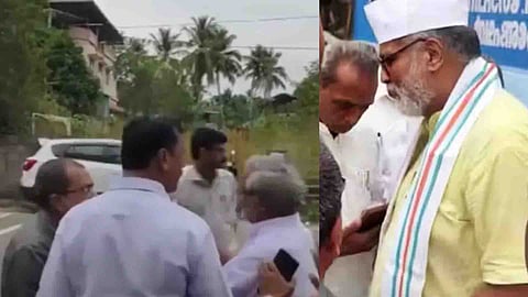 തുഷാര്‍ ഗാന്ധിക്കെതിരെ ആര്‍എസ്എസ് - ബിജെപി പ്രവര്‍ത്തകരുടെ പ്രതിഷേധം