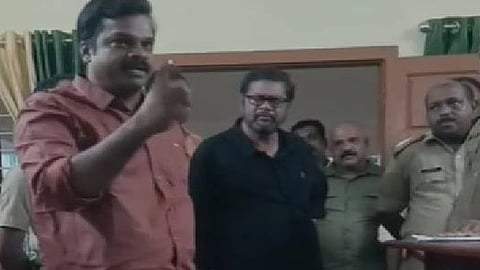 Forest department officials file complaint against CPM MLA 