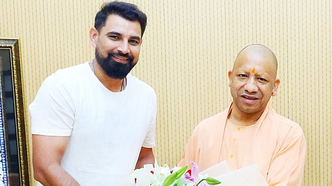 Mohammed Shami meets UP Chief Minister Yogi Adityanath 