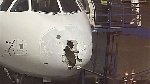 IndiGo flight to Srinagar hits sudden hailstorm, lands safely
