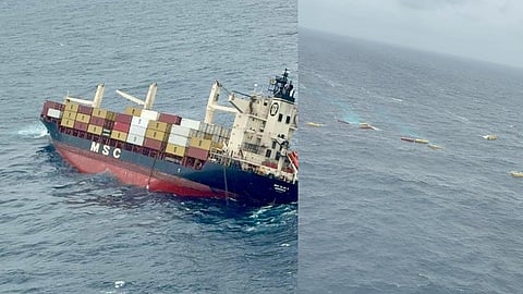 ship accident- dangerous materials on kerala coast  