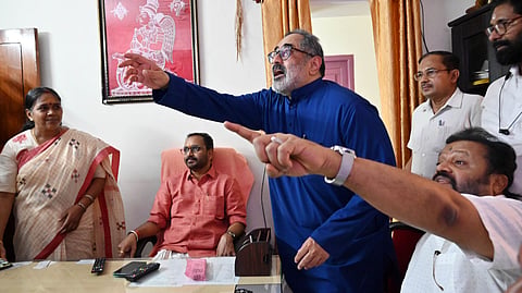 Rajeev Chandrasekhar, BJP State President, Nilambur by election