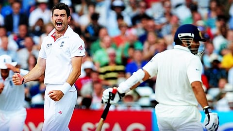  James Anderson and sachin