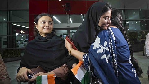 Indian Students who were studying in Iran arrived in Delhi airport after conflict with Israel  