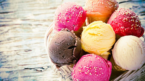 icecream scoops in a bowl