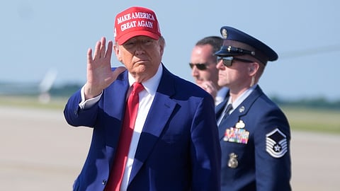 Donald Trump says, 
America attacks Iran