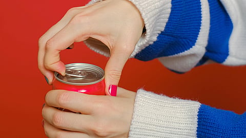 woman Opening coke