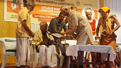 Tharananellur Padmanabhan Namboodiripad to receive Acharya Ratna Award 
