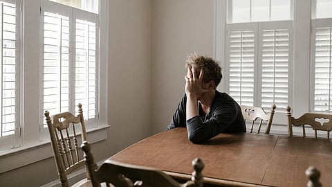 Man sitting alone