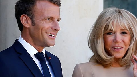 Emmanuel Macron and Brigitte Macron