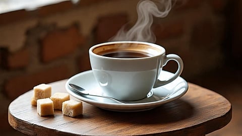 Hot Coffee in a cup
