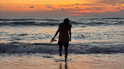 Man at the beach