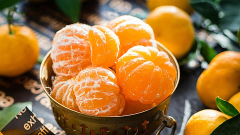 orange in a bowl