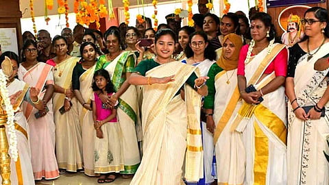 Ernakulam Collector G Priyanka steps in to perform Thiruvathirakkali 