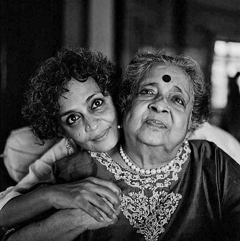 Image of Arundhati and mother