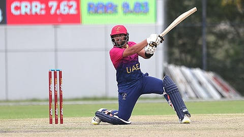 Malayali cricketer, Alishan Sharafu UAE 