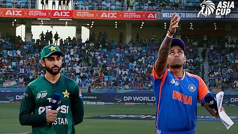 When the captains of India and Pakistan came out for the toss