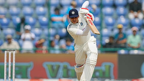 Shubman Gill batting