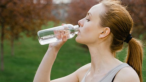 drinking water