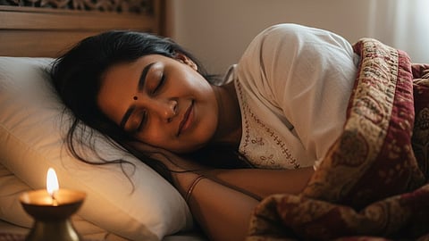 woman sleeping