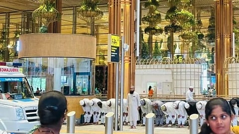 BJP protests against mass Namaz prayer at Bengaluru Airport