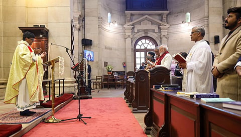 PM Modi Attends Christmas Morning Service In Delhi