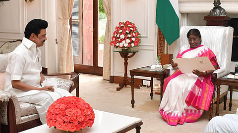 M K Stalin, President Droupadi Murmu