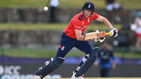 Harry Brook batting