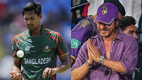 Mustafizur Rahman and sharukh khan