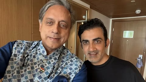 Shashi Tharoor meets Gautam Gambhir, calls his coaching role `toughest after PM` 