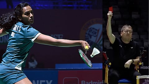 PV Sindhu  red card