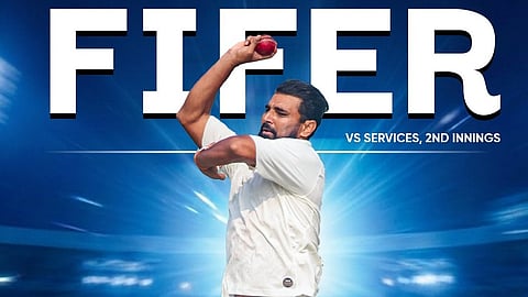 Mohammed Shami  Picks Five Wickets Ranji Trophy