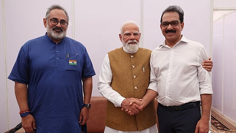 Sabu M Jacob with Modi