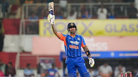 Suryakumar Yadav celebrate half century